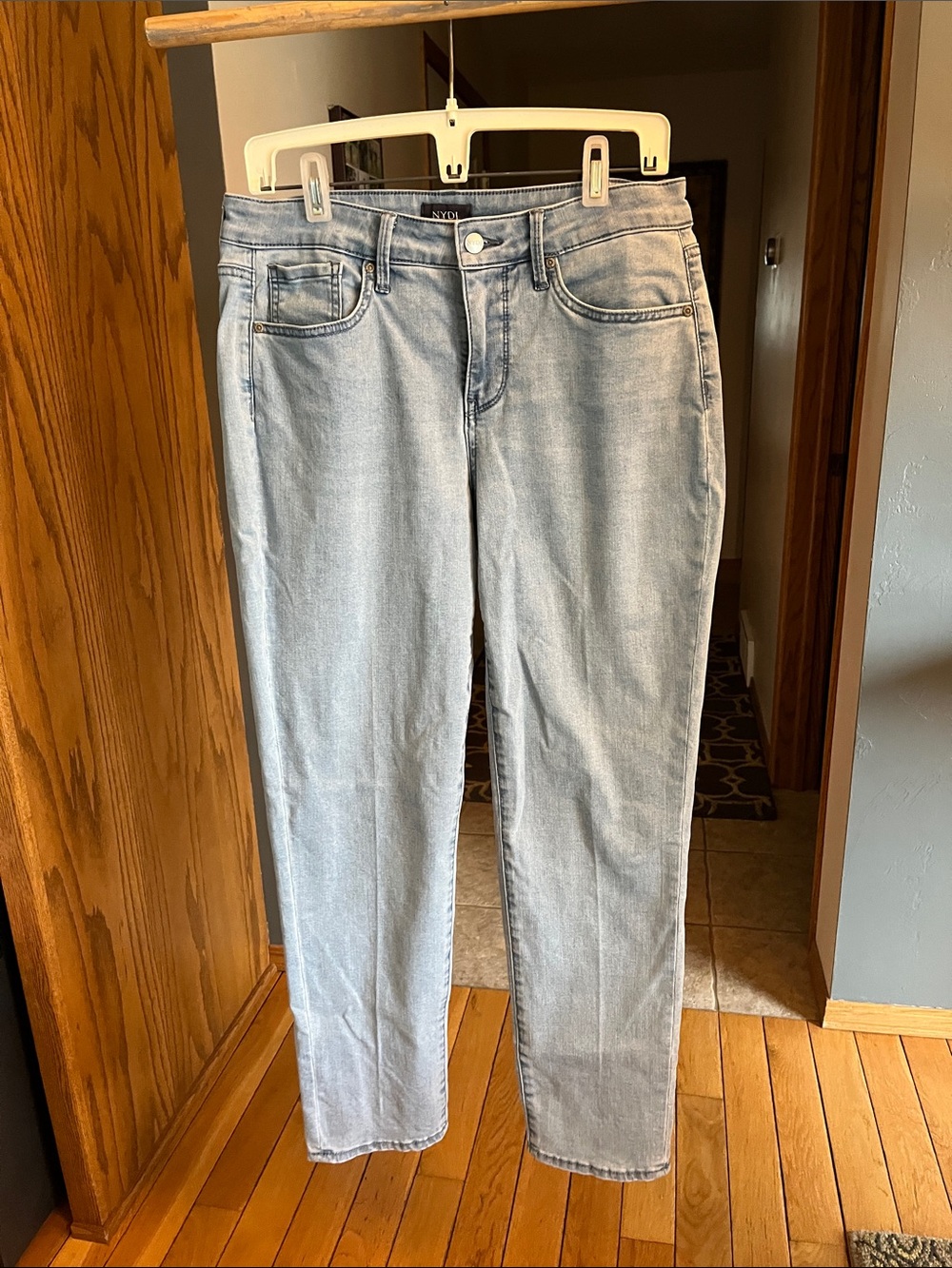 NYDJ Light Blue Straight-Leg Jeans